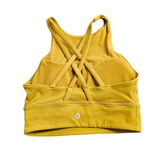 Lululemon Energy Bra, Longline, High Neck, Athletic, Gym, Workout, Size 4 - Picture 2 of 6